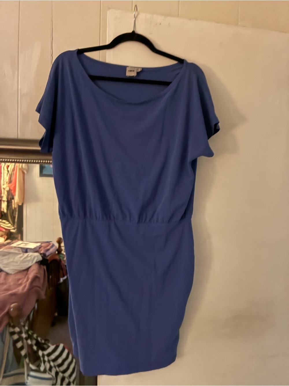 ASOS Blue Short Sleeve Sheath Dress us 12